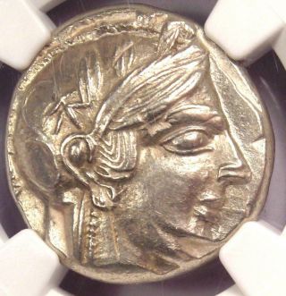 Ancient Egypt,  Near East Athena Owl Tetradrachm Coin (400 Bc) - Ngc Choice Au
