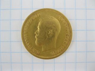 Antique Gold Coin 10 Roubles 1899 ФЗ Rouble Russian Empire