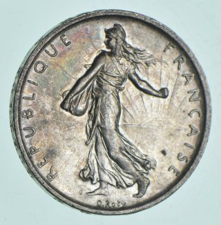 Silver - World Coin - 1960 France 5 Francs - World Silver Coin 11.  9 Grams 867