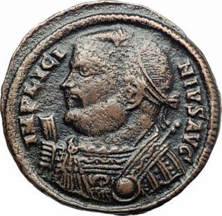Licinius I Constantine I Enemy 312ad Authentic Ancient Roman Coin Jupiter I80215