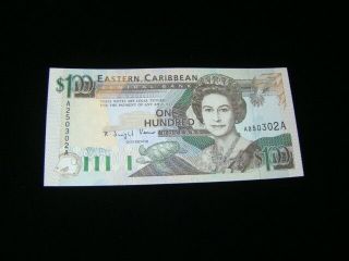 East Caribbean States 1993 $100.  00 Banknote Gem Unc.  Pick 30a