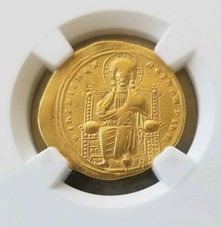 Byzantine Empire Romanus III Hist.  Nomisma NGC VF 5/4 Ancient Gold Coin 2