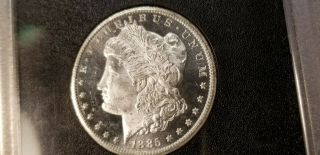 $1 1885 Cc Morgan Silver Dollar Gsa Ngc Ms63 Dpl Vam - 3 Cc Tilted Left