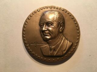 Rare 1966 President Lyndon B.  Johnson Official Vietnam Appreciation Trip Medal