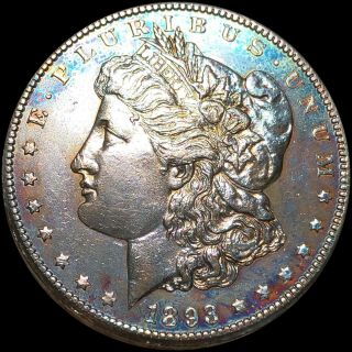 1893 - CC Morgan Silver Dollar LOOKS UNCIRCULATED Carson City EYE CATCHER NR 2