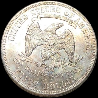1877 - CC Silver Trade Dollar GEMMY UNCIRCULATED Carson City Collectible no res 4