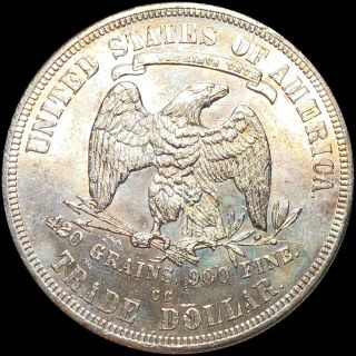 1877 - CC Silver Trade Dollar GEMMY UNCIRCULATED Carson City Collectible no res 5