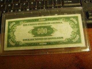 1934 $500 Federal Reserve Note,  CHICAGO RARE 5 Digits Serial Number,  G00072257A 6