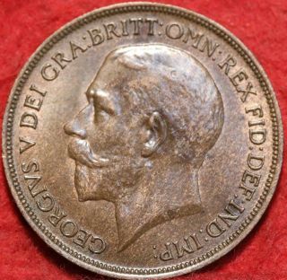 1918 Great Britain 1 Penny Foreign Coin