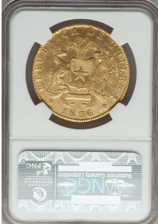 Chile 8 Escudos 1836 - Gold Coin 4