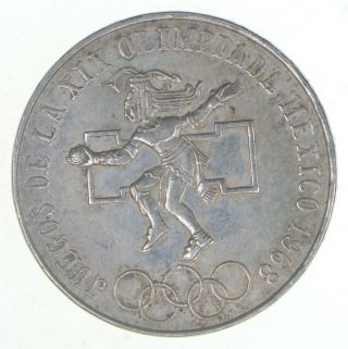 Silver - World Coin - 1968 Mexico 25 Pesos - World Silver Coin 22.  4 Grams 824