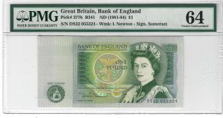 P - 377b 1981 - 84 1 Pound,  Great Britain,  Bank Of England,  Pmg 64epq
