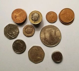 £14.  46 England Currency - British Pocket Change £14.  46 Leftover From Vacation