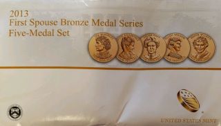 2013 First Spouse Bronze Five - Medal Set - Bronze Medal Series - Take A Look