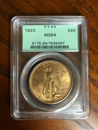 1923 Gold Double Eagle $20 Coin Pcgs Ms64