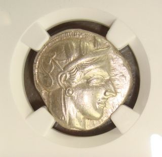 440 - 400 Bc Attica,  Athens Ancient Greek Silver Tetradrachm Ngc Ch Xf 4/5 4/5