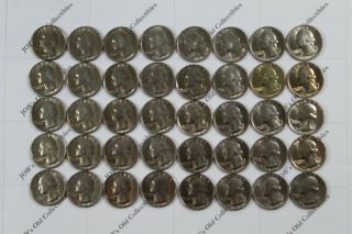 Uncirculated Roll Of 40 Washington Bicentennial 1776 - 1976 Quarters