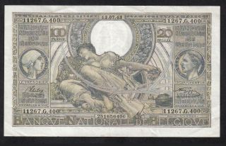 100 Francs From Belgium 1943