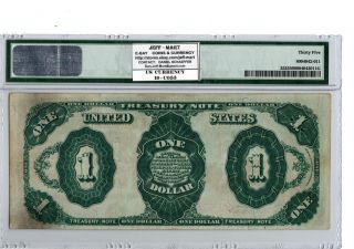 1891 $1 Treasury Note Fr 352 PMG 35 Bruce/Roberts 19 - C053 2