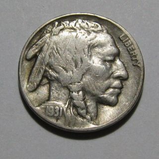1931 S Buffalo Nickel - Fine - 70su