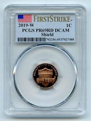 2019 W 1c Lincoln Cent Pcgs Pr69dcam First Strike