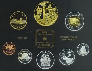 Canada 2002 Proof Set Of Canadian Coinage Golden Jubilee Special Edition Box