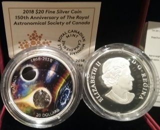 1868 - 2018 Meteorite Spirit Royal Astronomical Society Canada $20 1OZ Silver Coin 3