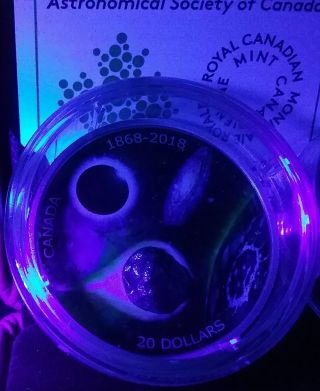 1868 - 2018 Meteorite Spirit Royal Astronomical Society Canada $20 1OZ Silver Coin 4
