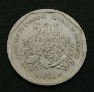 Cameroon 500 Francs 1986 (a) - Copper/nickel - Aunc - 794