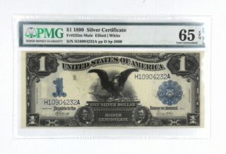 1899 $1 Silver Certificate Note Fr 235m Mule Pmg Grade 65 Gem Uncirculated