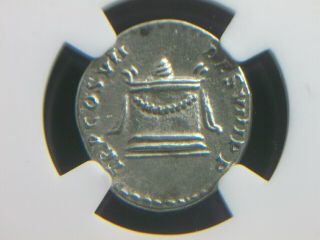 Silver Denarius Roman Emperor Domitian,  81 - 96 Ad Alter Reverse Ngc Vf 2031