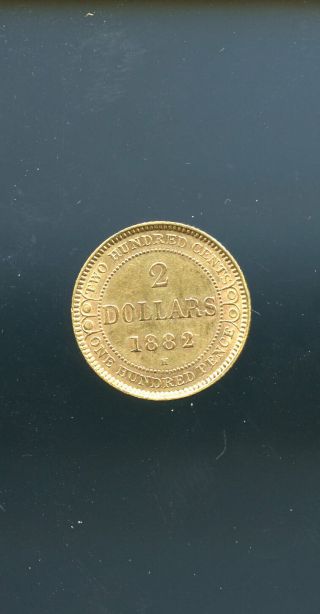 1882 Newfoundland $2 Gold Au Or Better Co234
