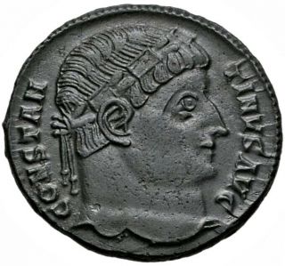 Carpediem Constantine I Ae Follis Antioch Campgate Iu 3071