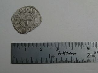 Crusade Era Medieval Silver Coin.  20 Mm.  41