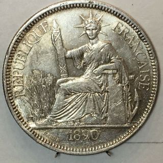 French Indochina 1 Piastre - 1890
