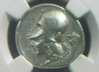Greek Silver Stater Corinthia Corinth 400 - 300 Bc Athena Rose Behind Ngc Au 3001