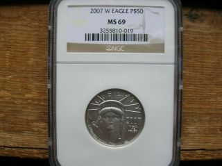 2007 W Ms69 Half - Ounce Platinum Eagle