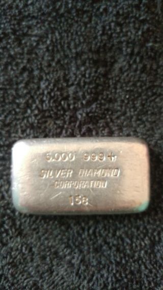5 Oz Engelhard W/silver Diamond Corp Hallmark,  Tier 1,  4th Series, .  999 Fs