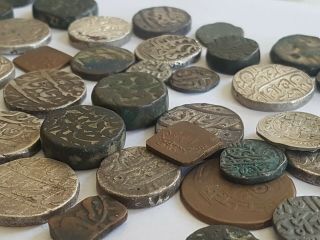 Ancient coin joblot greek islamic mughal medal sikh ranjit dev shahi indo greek 6