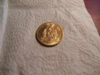 1947 Mexican $50 Peso Gold Coin - Collectible Gold Bullion Mexico Round 2
