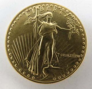 1987 UNCIRCULATED AMERICAN EAGLE 1 oz GOLD BU (MCMLXXXVII) GOLD BULLION COIN 2