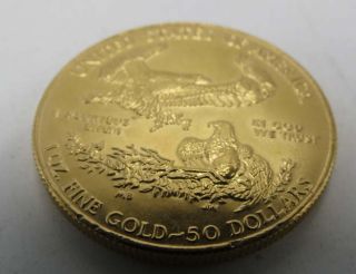 1987 UNCIRCULATED AMERICAN EAGLE 1 oz GOLD BU (MCMLXXXVII) GOLD BULLION COIN 6