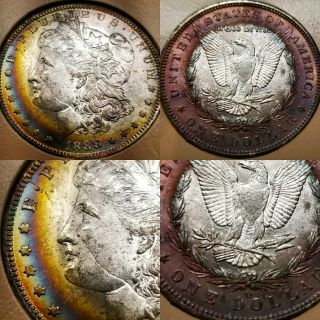 1888 O Morgan Scarface Silver Dollar Top 100 VAM 1B Toner 5