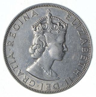 Roughly Size Of Silver Dollar - 1964 Bermuda 1 Crown - World Silver 22.  6g 533