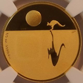 2008 Kangaroo At Sunset Gold $25 Proof Coin 117 Of 1000