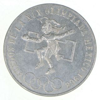 Silver - World Coin - 1968 Mexico 25 Pesos - World Silver Coin 22.  4 Grams 797