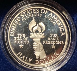 1993 Bill of Rights Commemorative 2 Coin Set PROOF /Box & 6