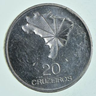 SILVER - WORLD Coin - 1972 Brazil 20 Cruzeiros - World Silver Coin 18.  2g 092 2