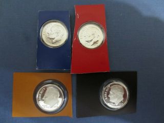 All 4 Roosevelt Dimes 2019 - P - D - S Proof & - S Silver Proof.