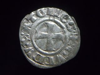 Silver Crusader Denier Of William I De Laroche 1280 - 1287 Ad,  Ac0205